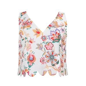 Mason’s Daughter V-Neck Scallop Detail Tank